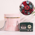 Kotak Topi Bundar Motif Bunga – Kotak Kertas Kemasan Bunga, Kotak Penyimpanan Hadiah, Kotak Buket Florist